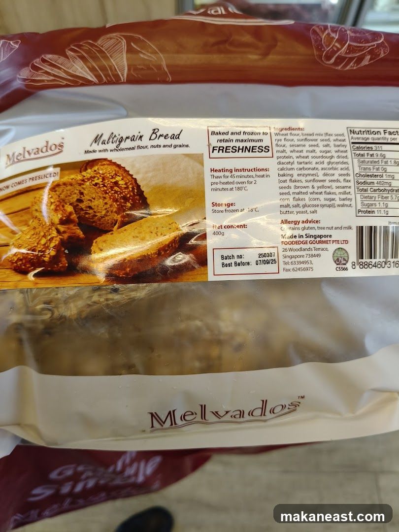 Melvados Multigrain Bread Packaging