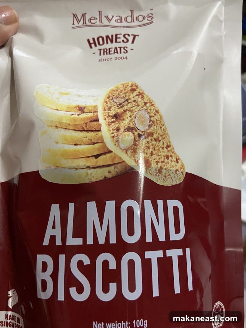 Melvados Almond Biscotti Packaging