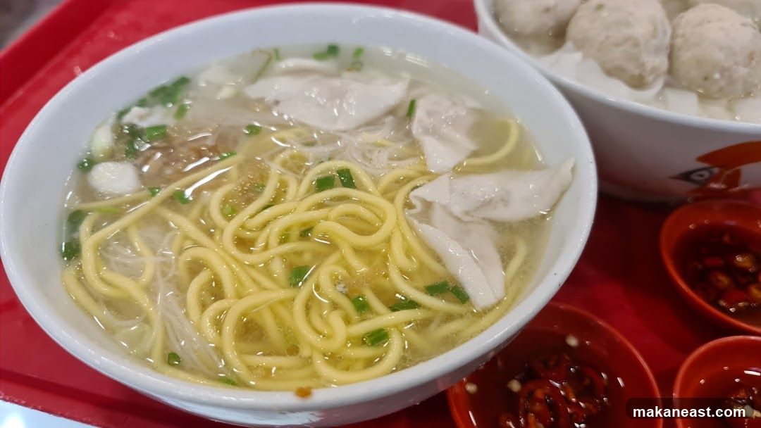 Noodle Soup with Dumplings