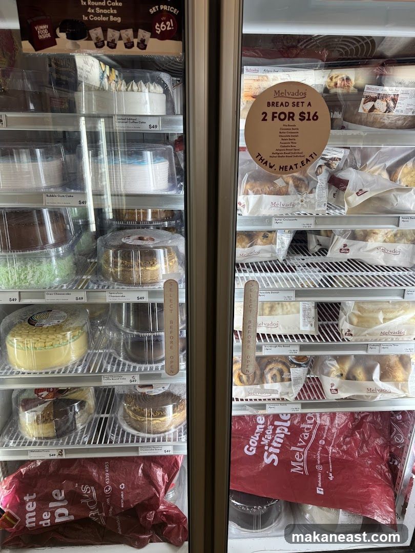 Refrigerated Display of Cakes and Breads