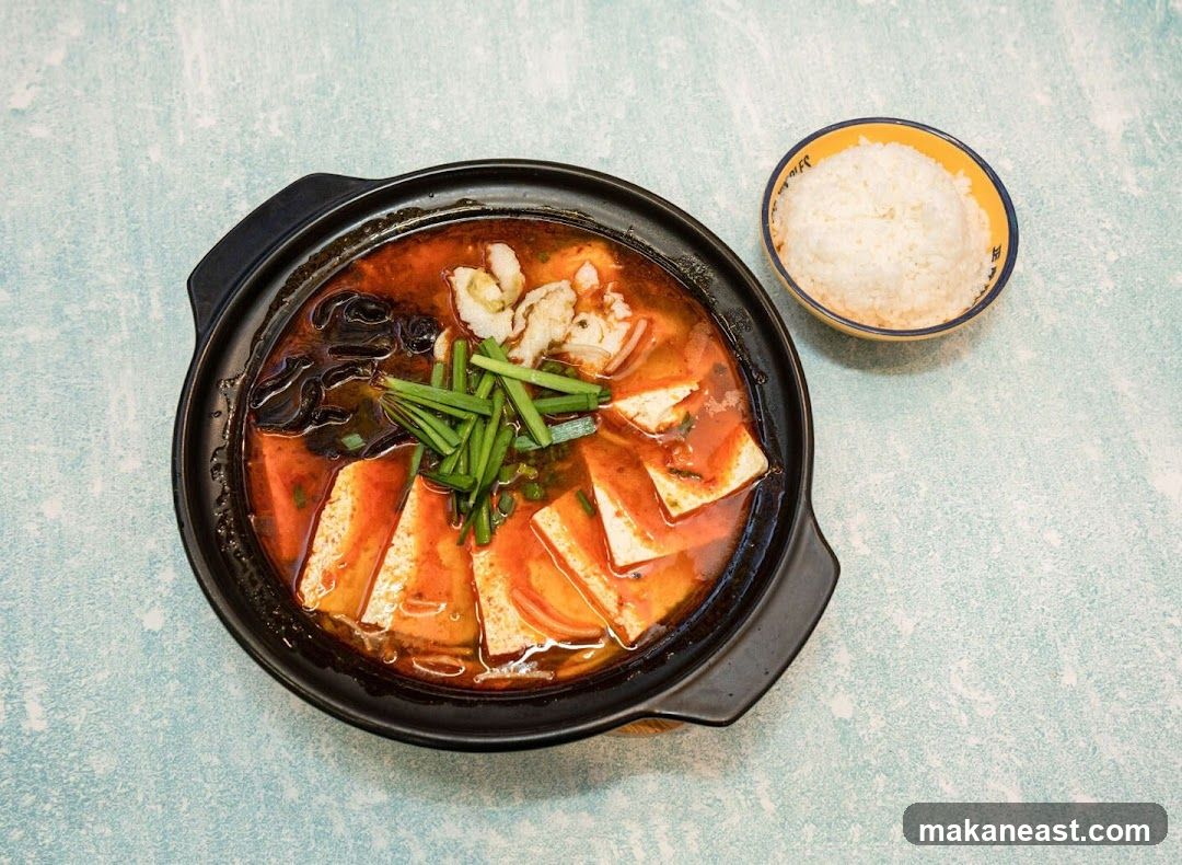 Spicy Tofu Stew with Rice