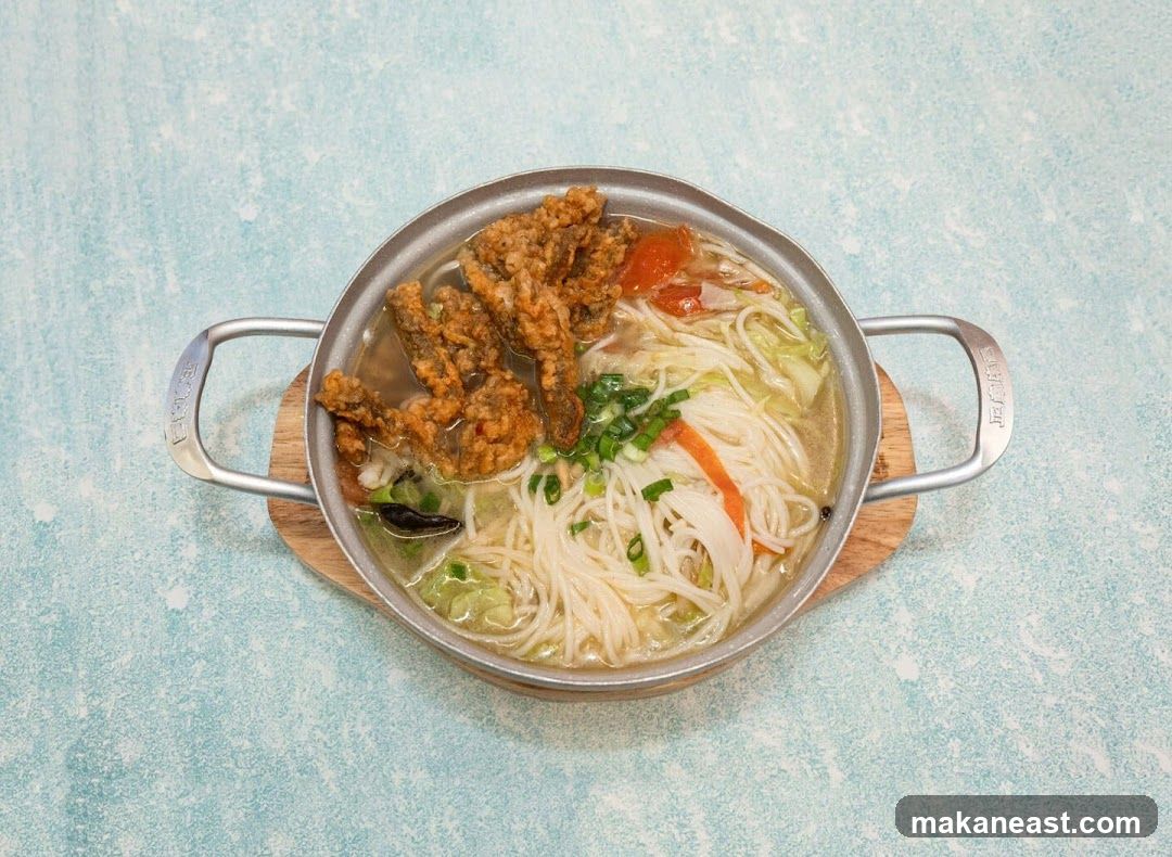 Noodle Soup with Fried Fish