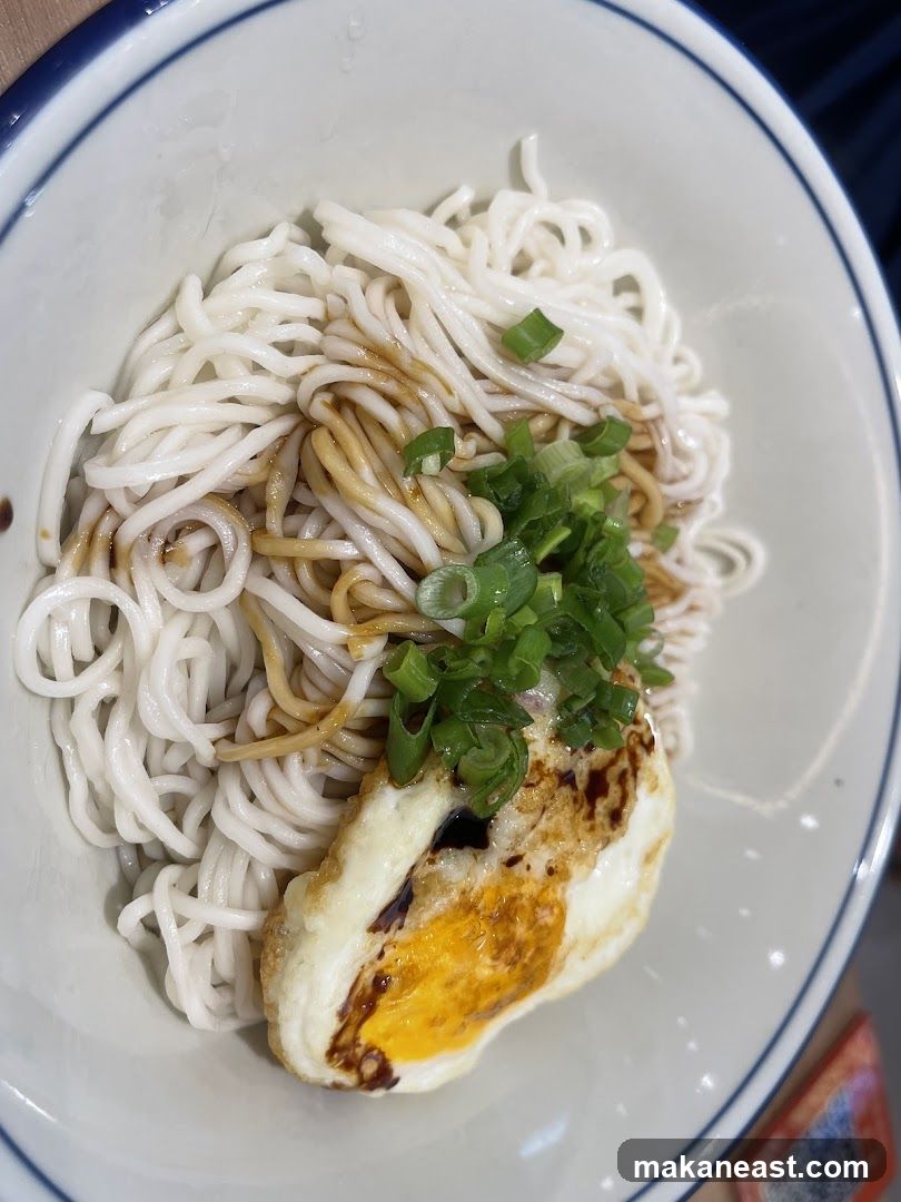 Noodles with Fried Egg