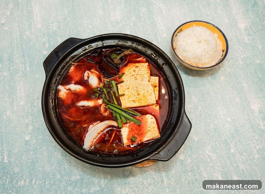 Spicy Tofu and Fish Stew with Rice
