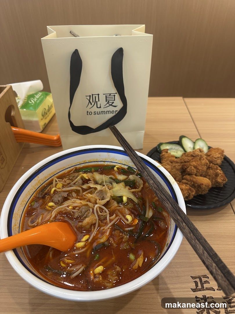 Noodle Soup and Fried Chicken