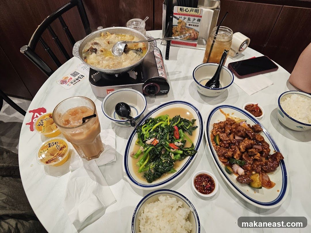 Table with Food and Drinks