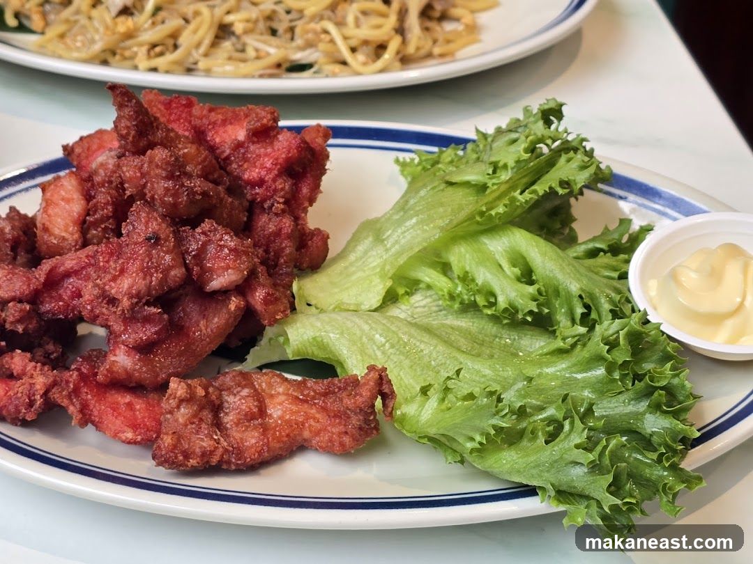 Fried Pork with Lettuce and Mayo