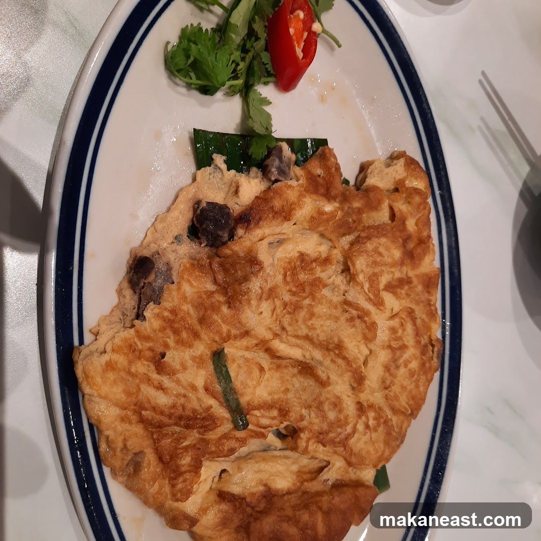 Omelet with Mushrooms and Garnish