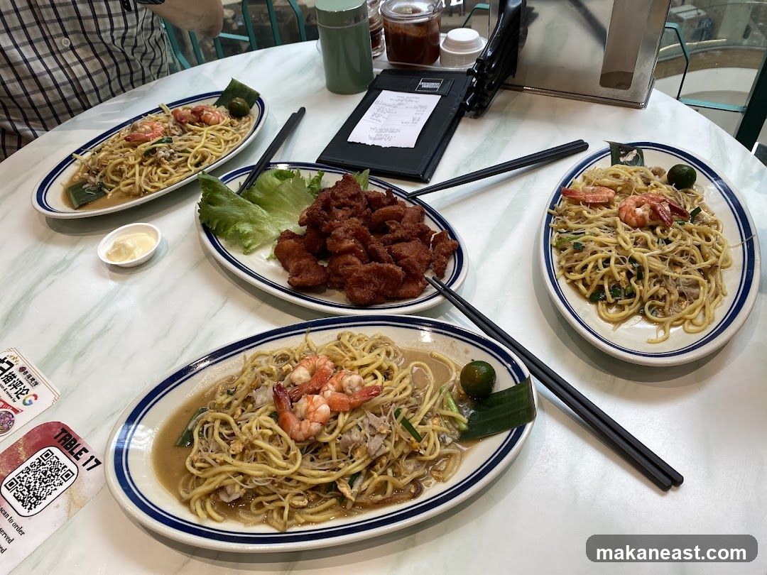 Noodles and Fried Chicken