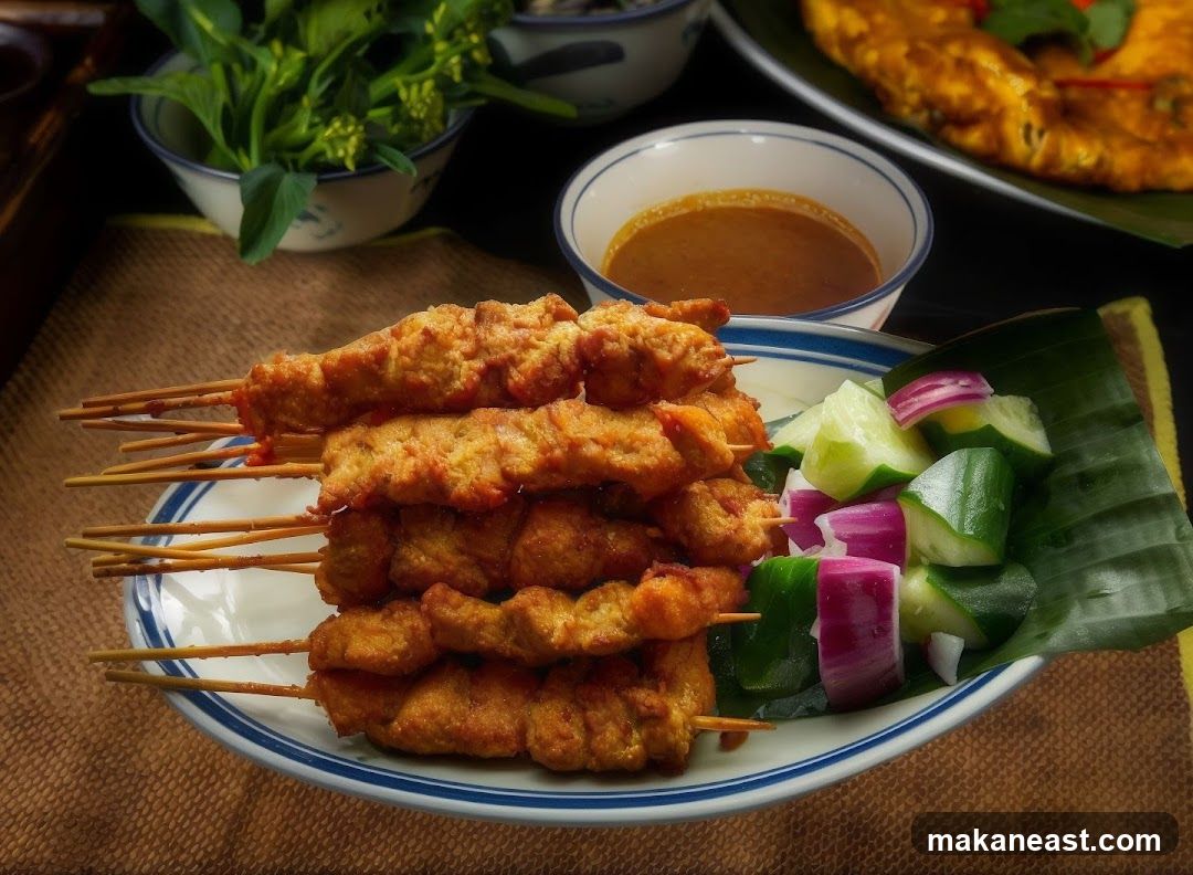 Chicken Satay with Peanut Sauce