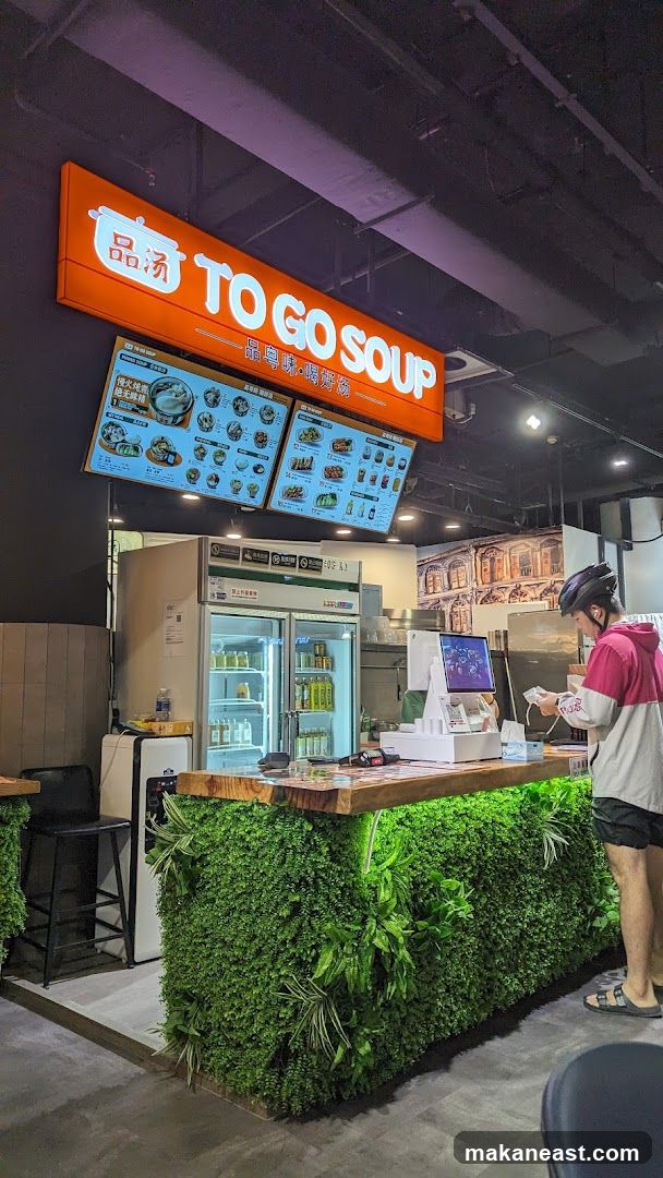 Soup shop counter