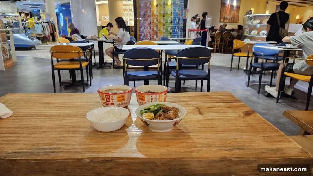 Table with Food in a Restaurant