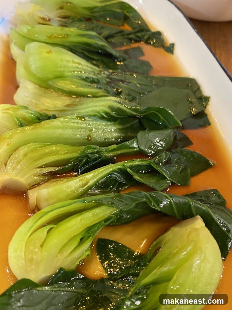 Bok Choy with Sauce
