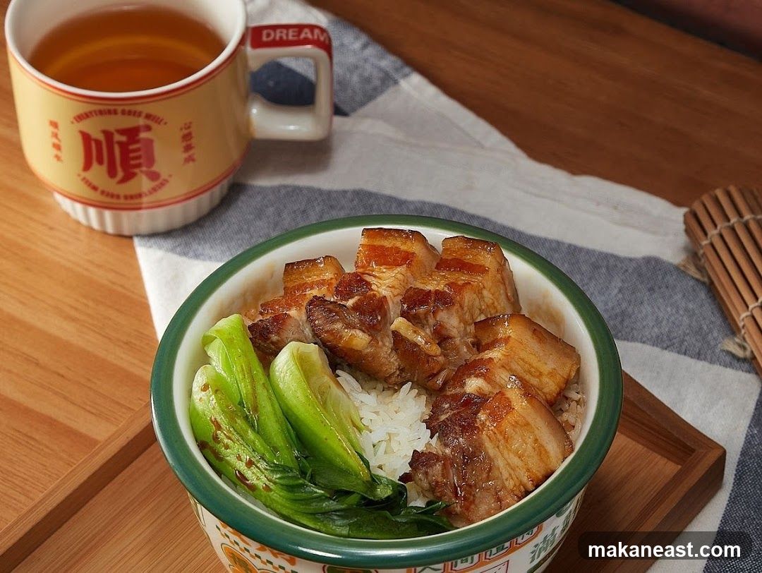 Braised Pork Rice with Tea