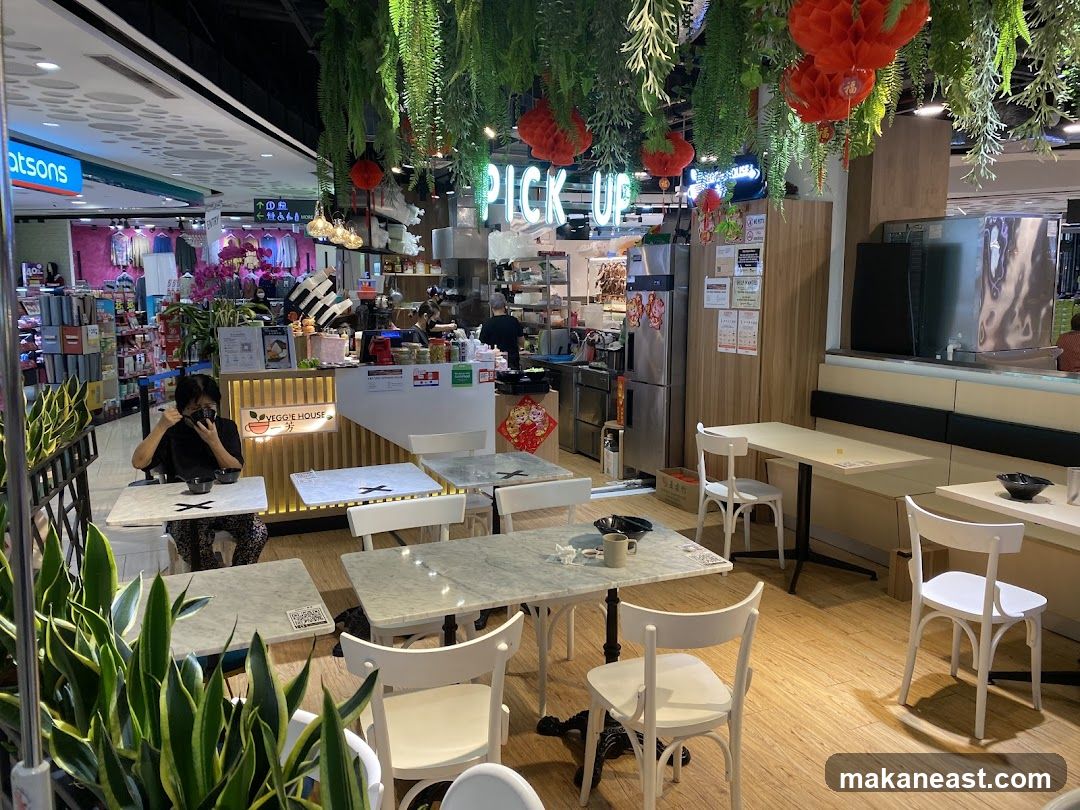 Restaurant Interior with Seating and Counter