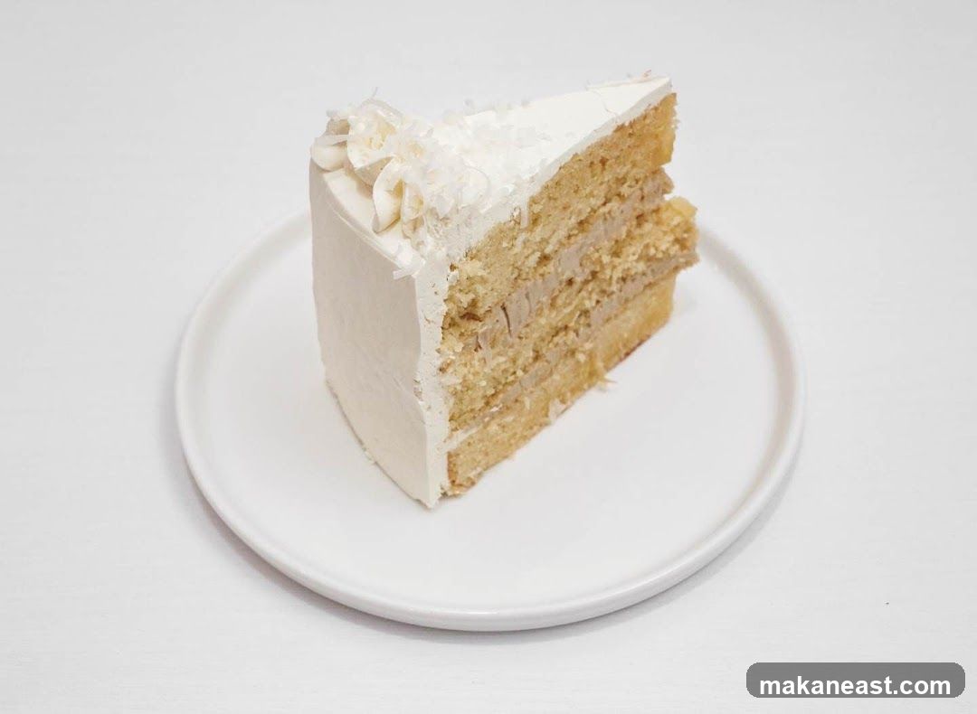 Slice of Coconut Cake