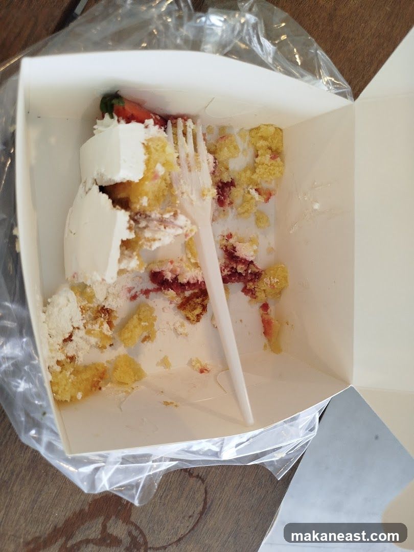 Partially Eaten Cake in Box
