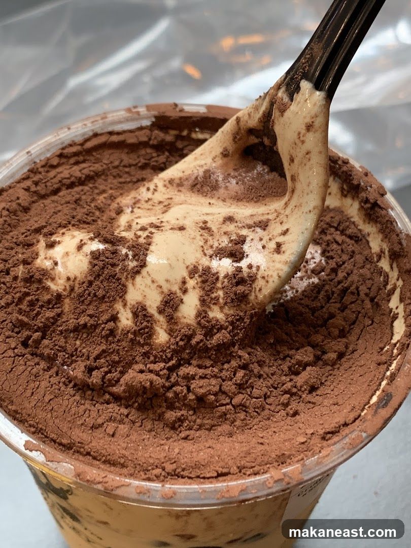 Dessert with Cocoa Powder