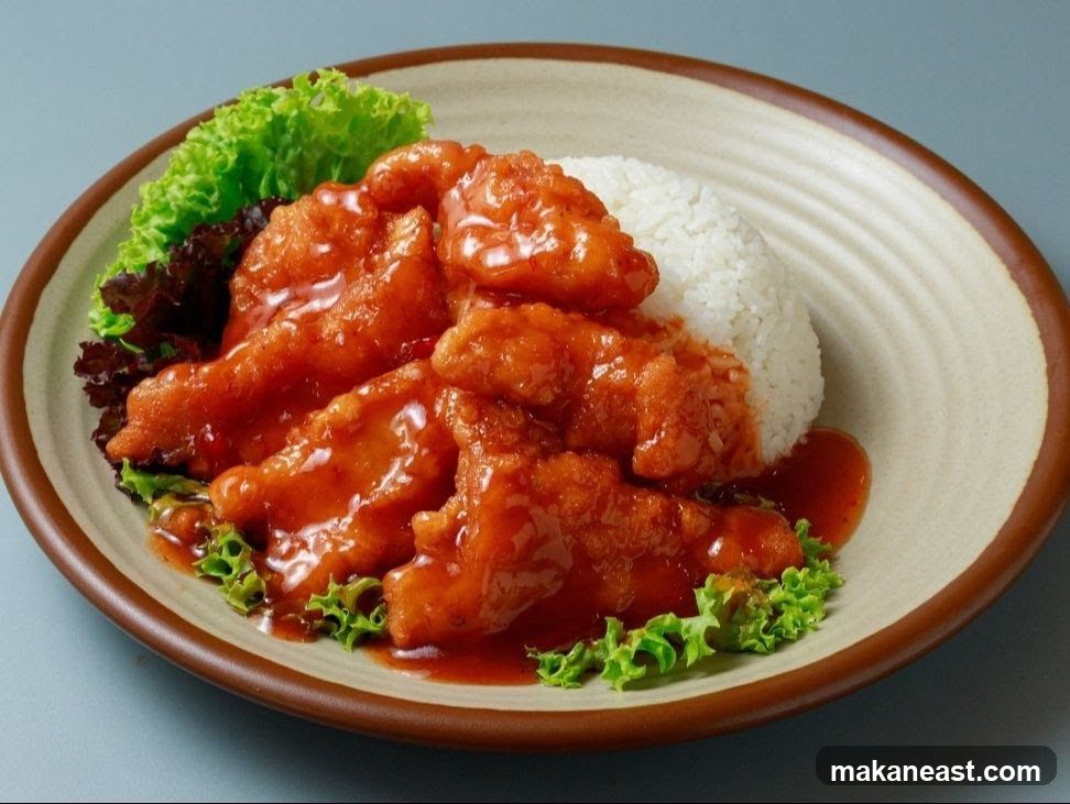 Sweet and Sour Chicken with Rice