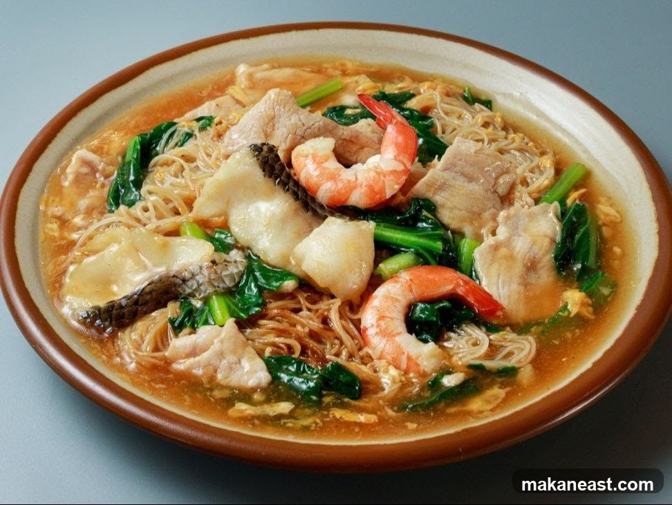 Seafood Noodle Dish