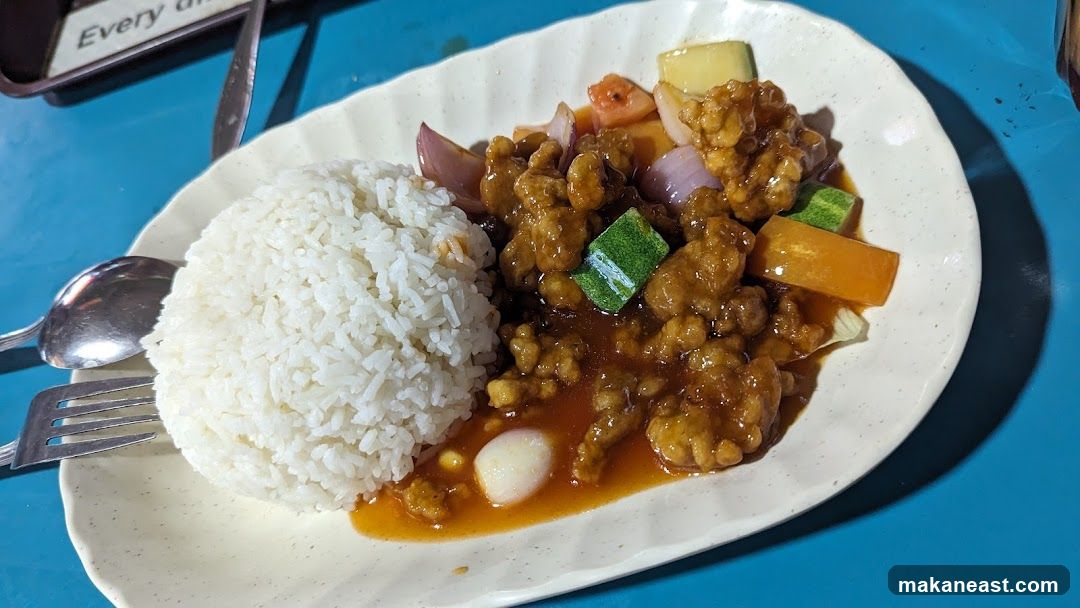 Sweet and Sour Chicken with Rice