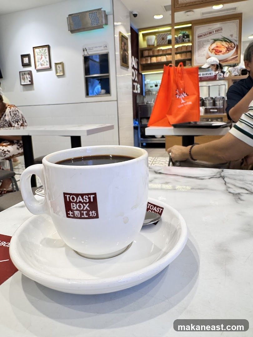 Coffee Cup at Toast Box