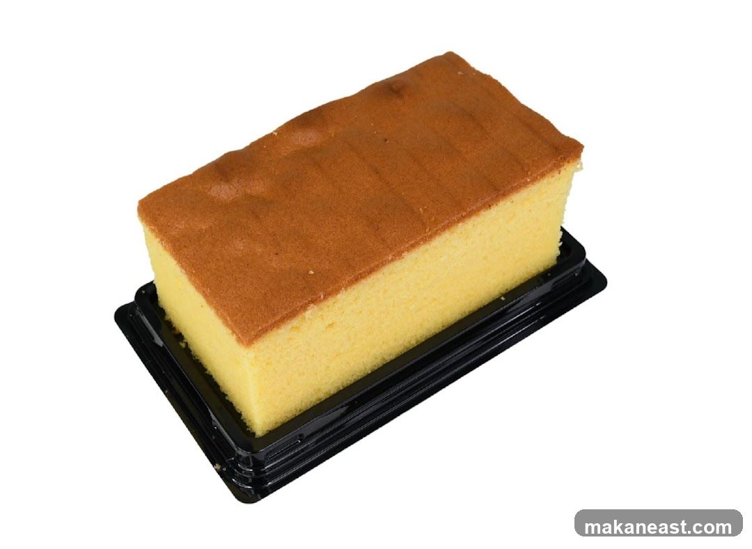 Slice of Castella Cake