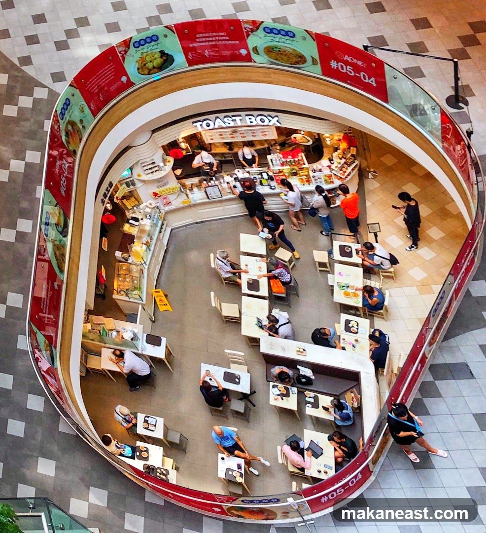 Busy cafe with customers dining