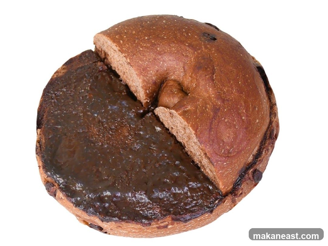 Chocolate Chip Bagel with Chocolate Spread
