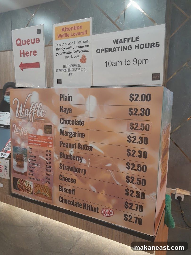 Waffle Menu