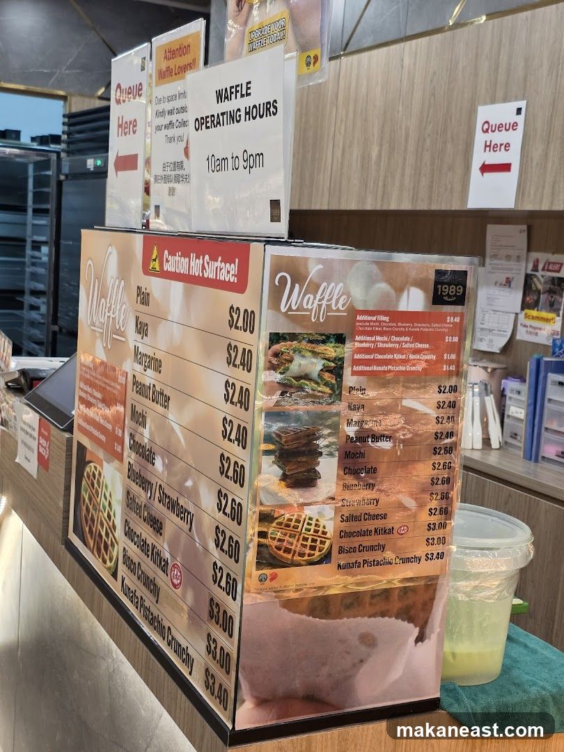 Waffle Menu