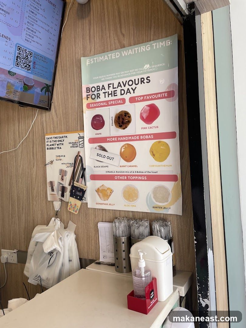 Boba Flavours of the Day Poster
