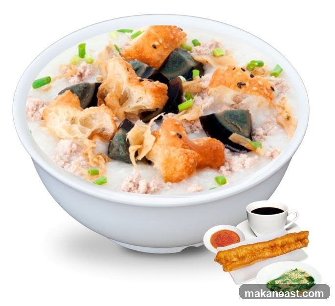 Congee with Century Egg and Pork