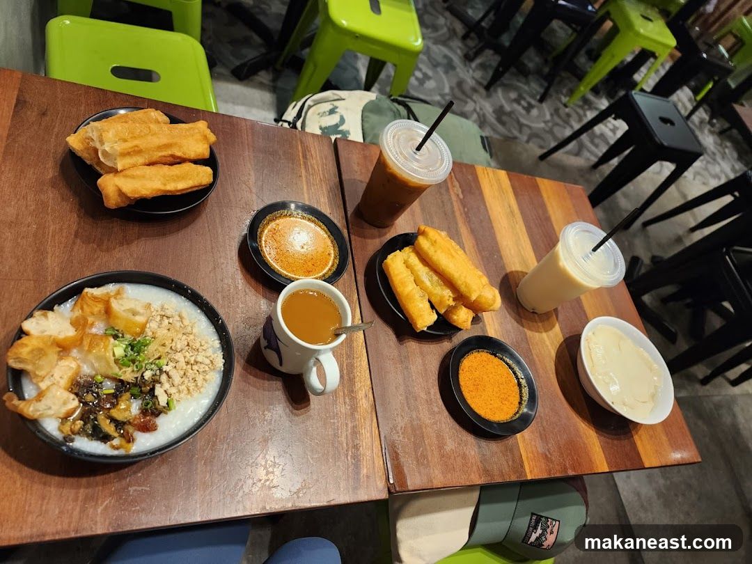 Congee and Fried Dough Sticks