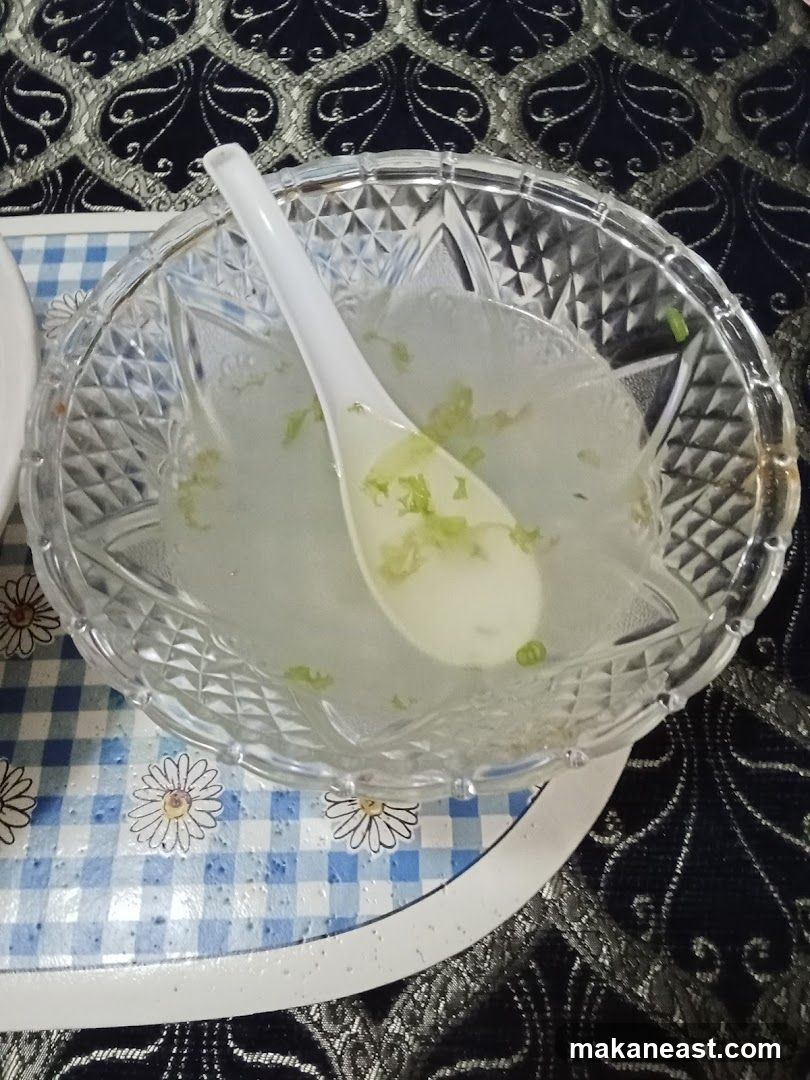 Soup in a bowl