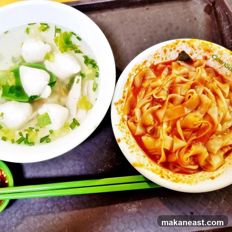 Noodles and Fishball Soup