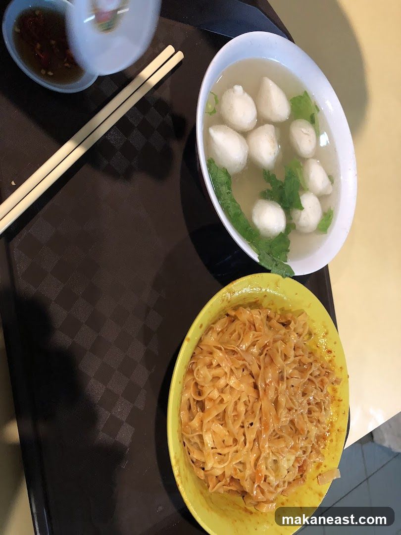 Noodles and Fishball Soup