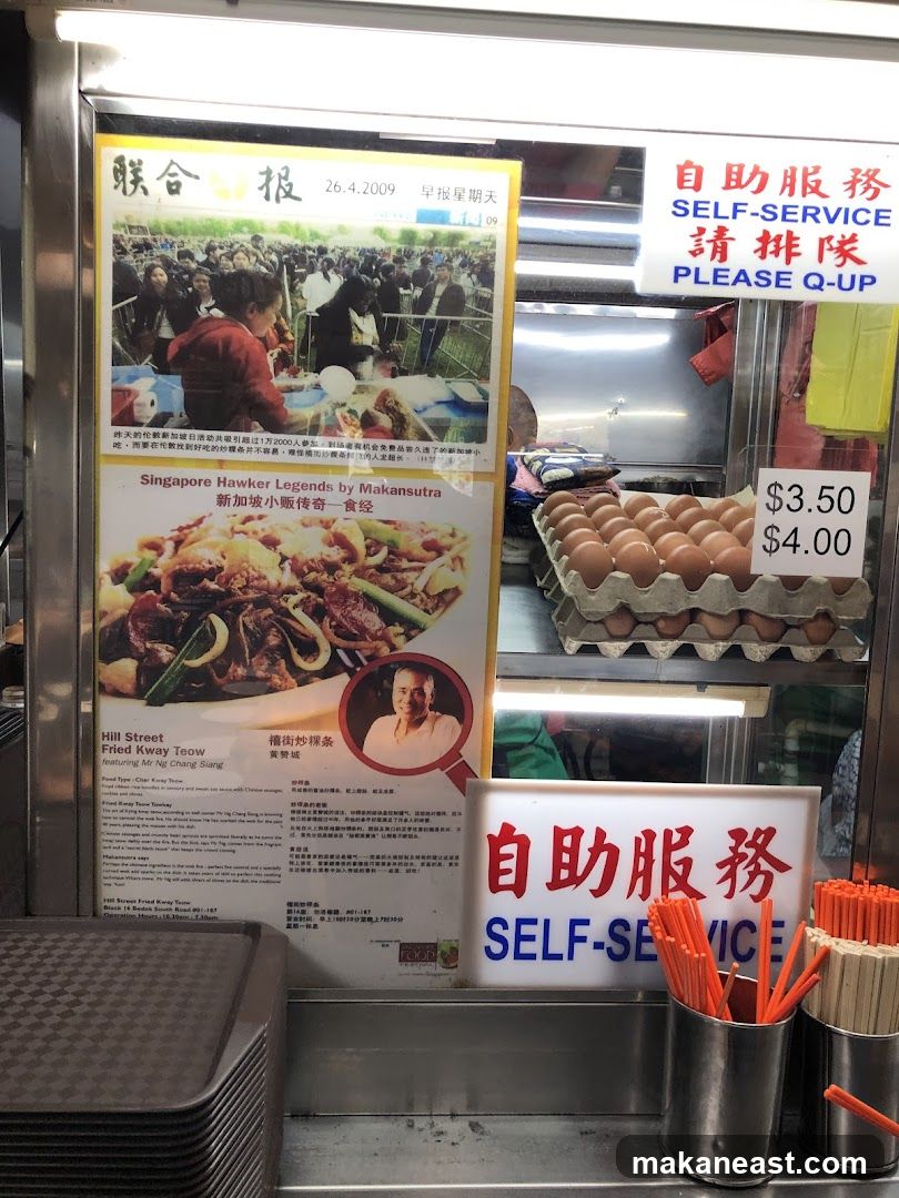 Hawker Stall Advertisement
