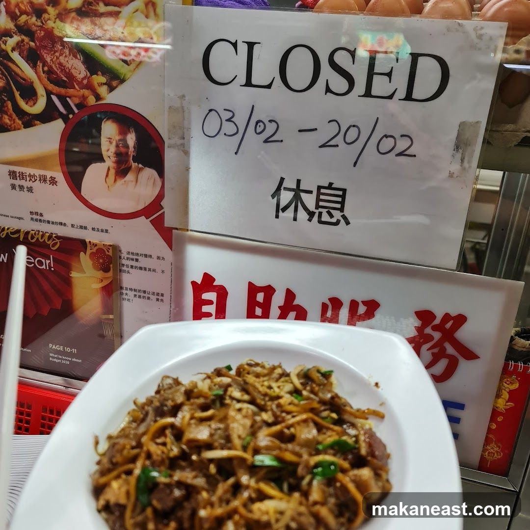 Closed Sign and Food