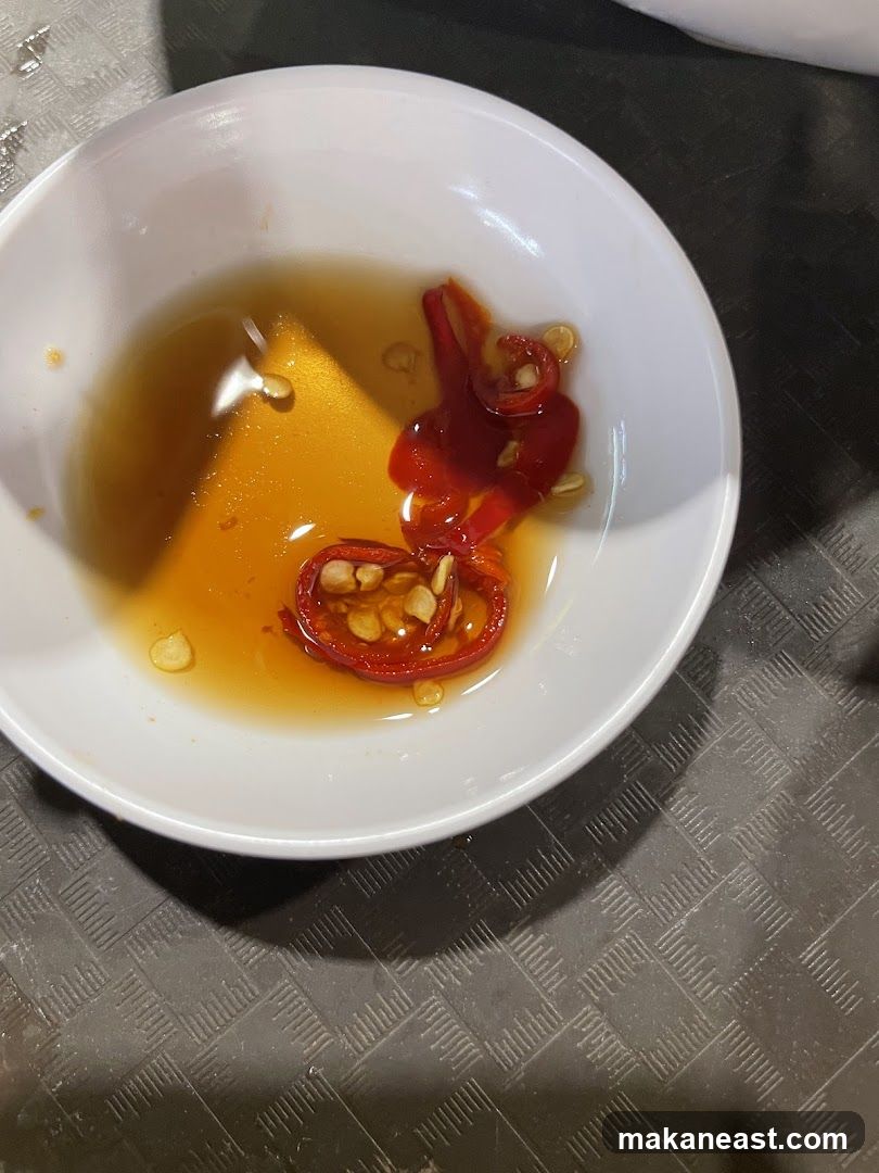 Dipping Sauce with Chili Slices