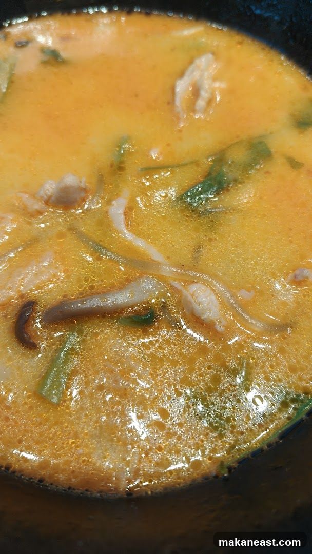 Close-up of Tom Yum Soup