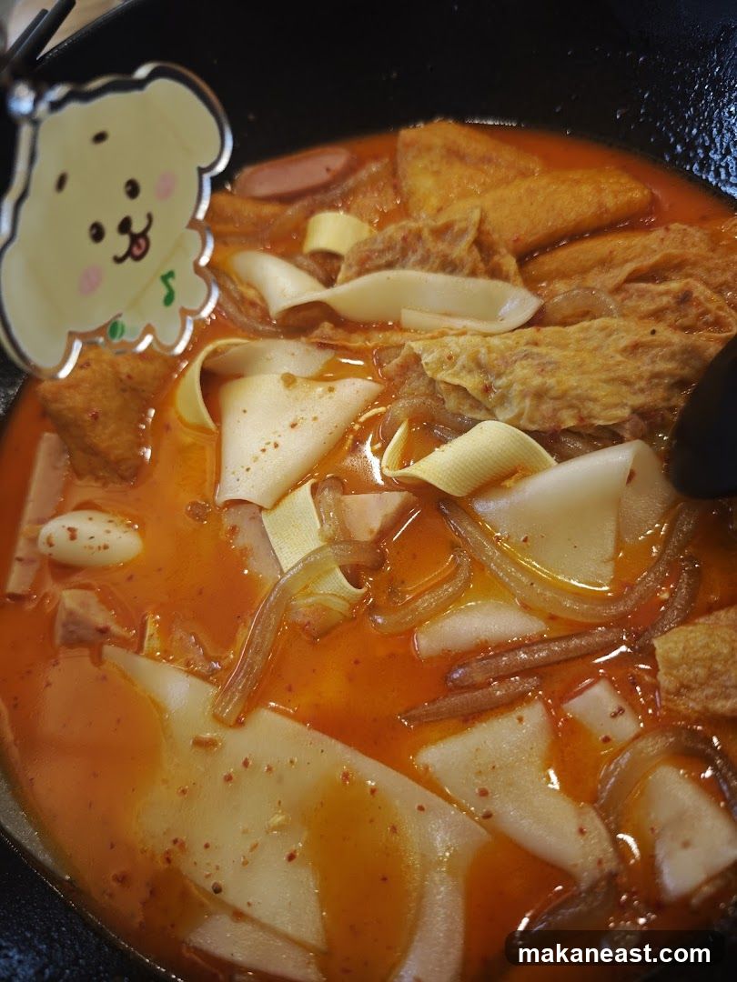 Spicy Noodle Soup with Various Toppings
