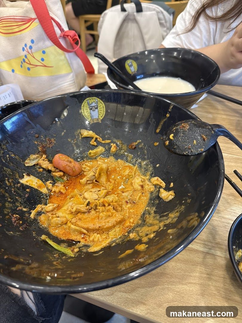 Leftover Food in Bowls