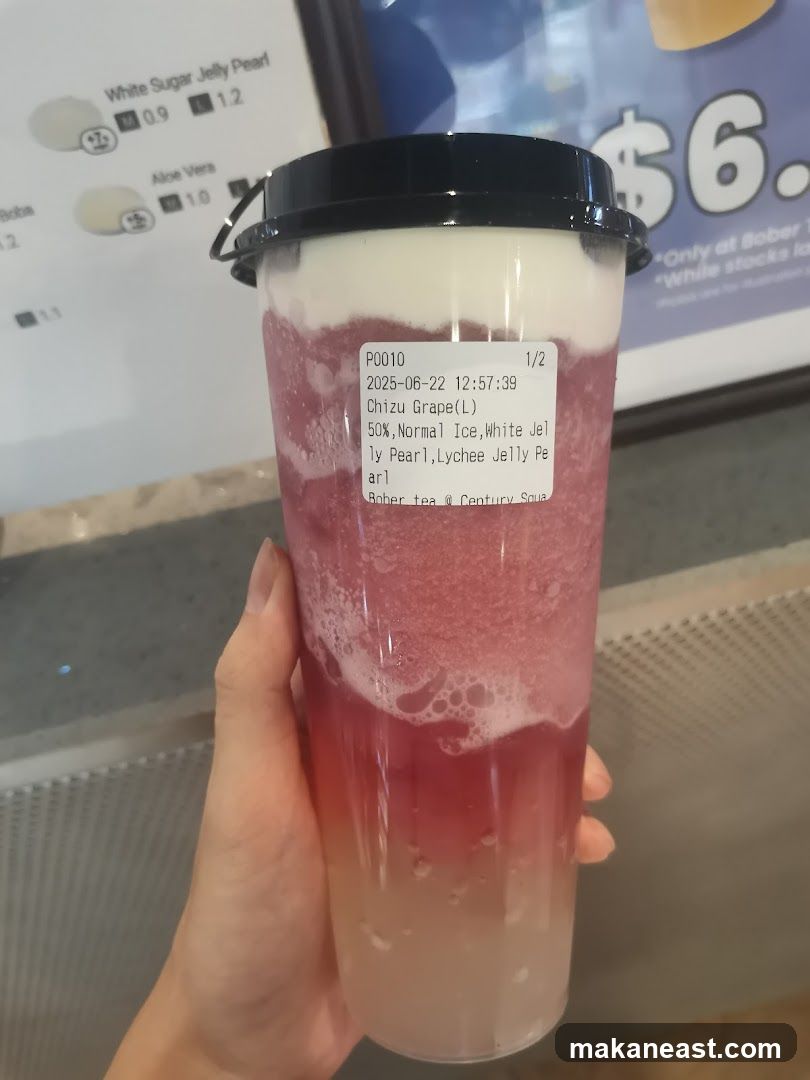 Grape Drink with Toppings