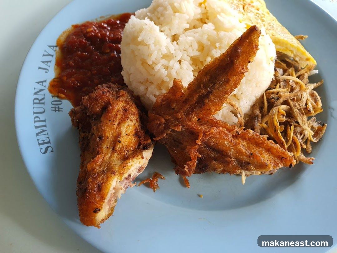 Fried Chicken Rice Plate