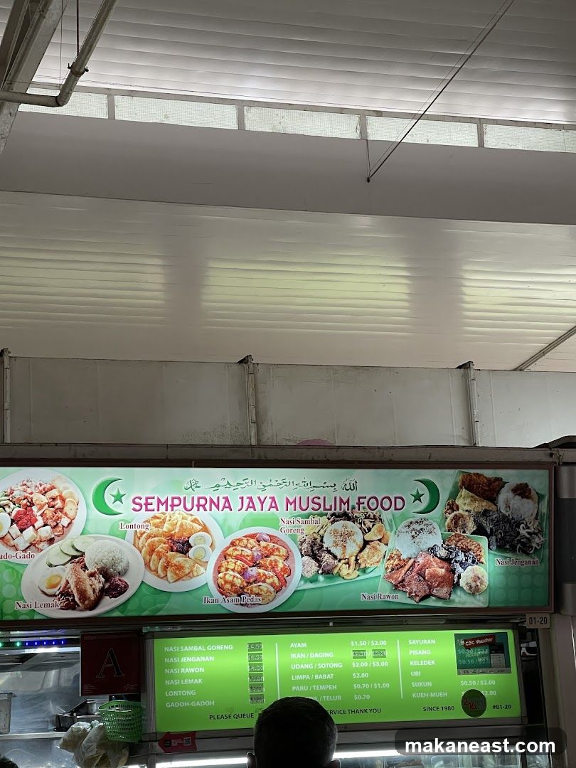 Sempurna Jaya Muslim Food Menu