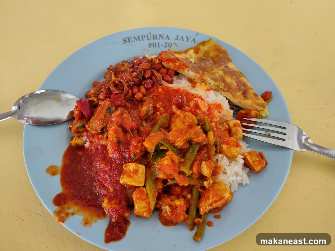 Plate of food with rice and various toppings