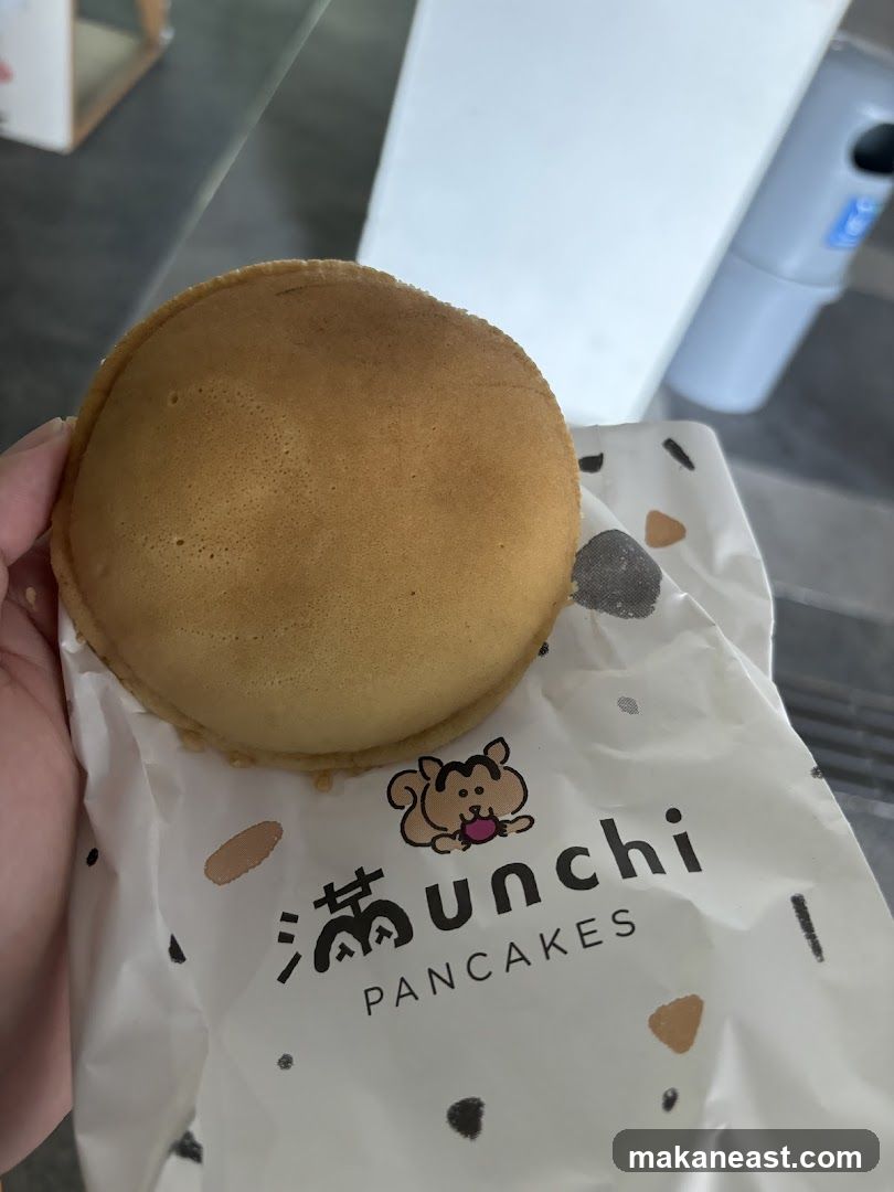 Pancake with branded wrapper
