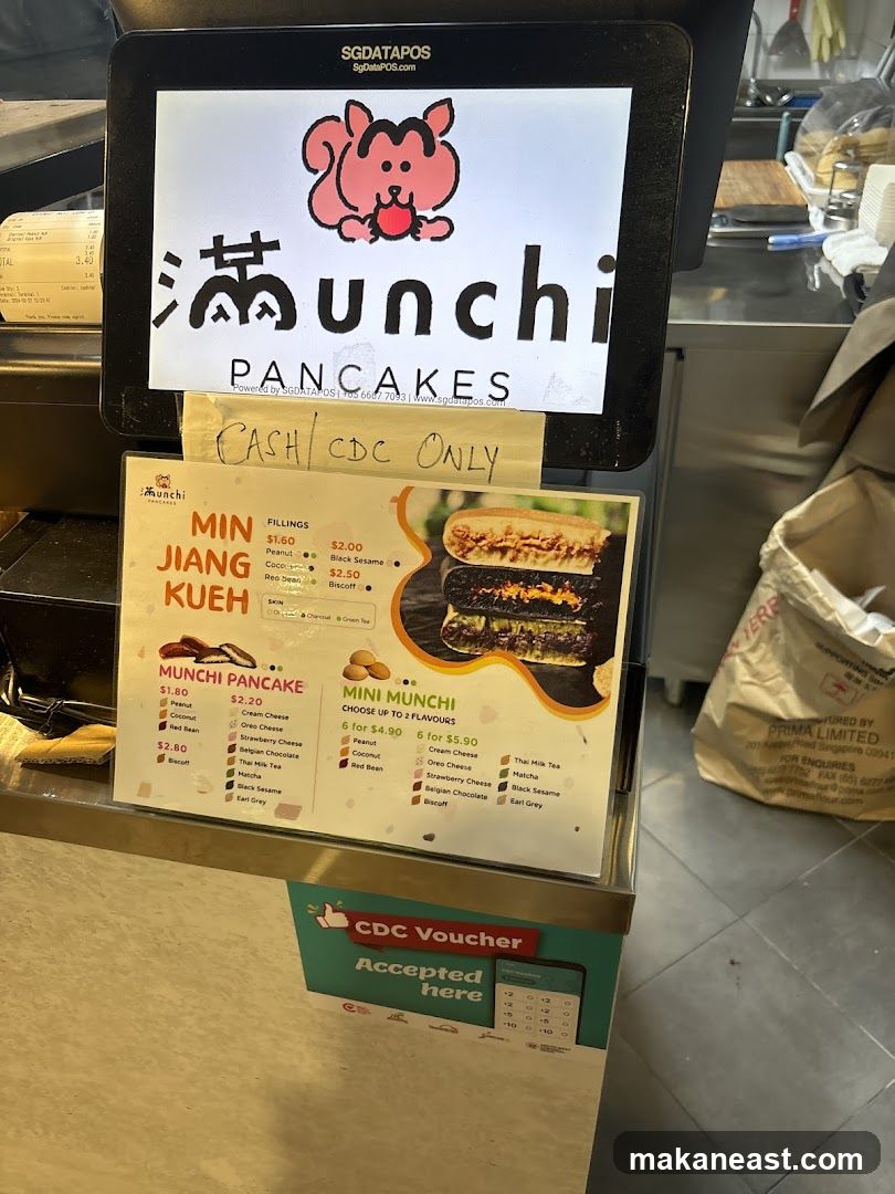 Munchi Pancakes Menu