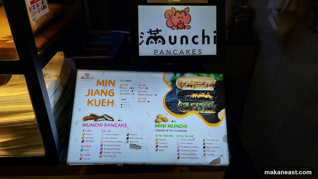 Munchi Pancakes Menu